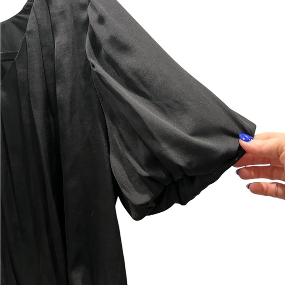 ASTR the label black balloon sleeve and balloon waist top size S - Picture 4 of 7